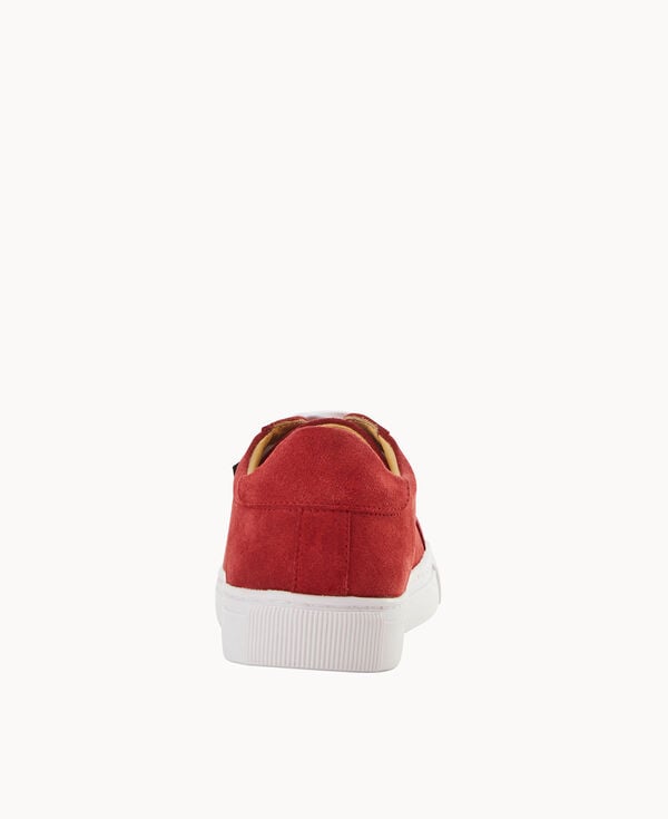 Dooney & Bourke Women's Suede Low Top Red