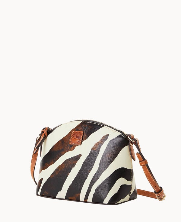 Dooney & Bourke Zebra Leather Suki Crossbody Zebra