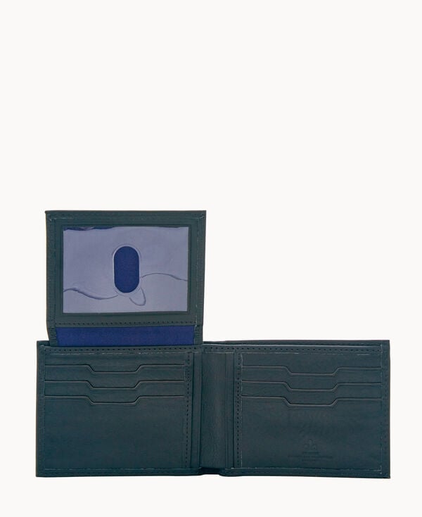 Dooney & Bourke Florentine Billfold With Train Pass Black Black