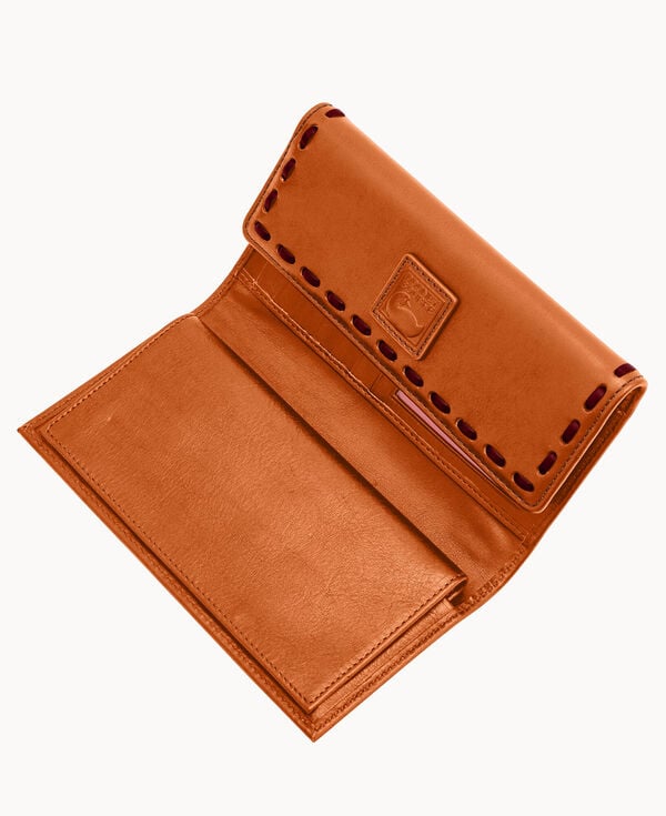 Dooney & Bourke Florentine Checkbook Organizer Natural