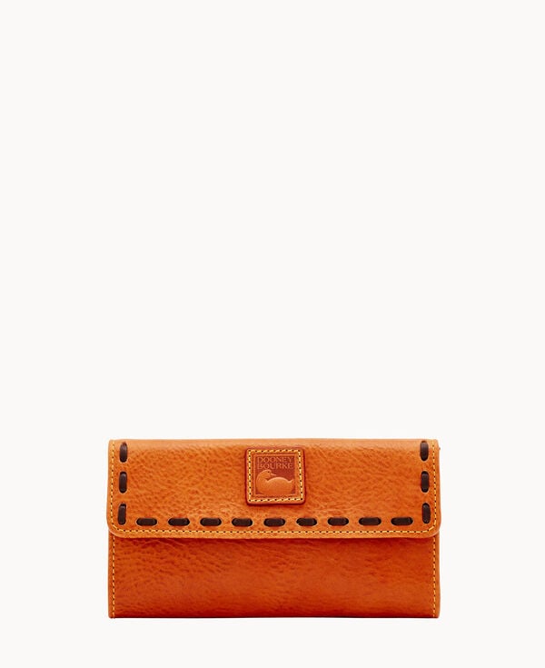 dooney & bourke Florentine Continental Clutch Natural