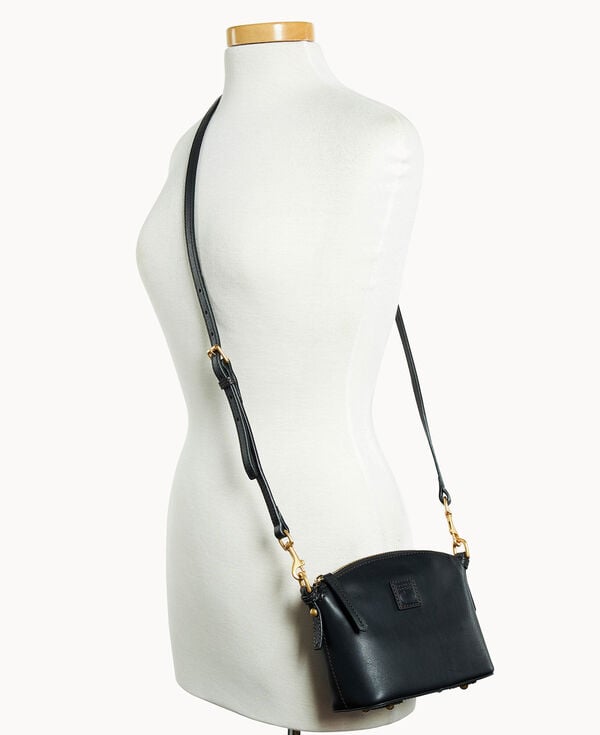 Dooney & Bourke Florentine Mini Domed Crossbody Black Black