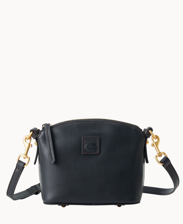 Dooney & Bourke Florentine Mini Domed Crossbody Black Black