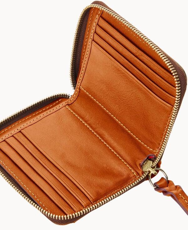 Dooney & Bourke Florentine Small Zip Around Wallet Natural