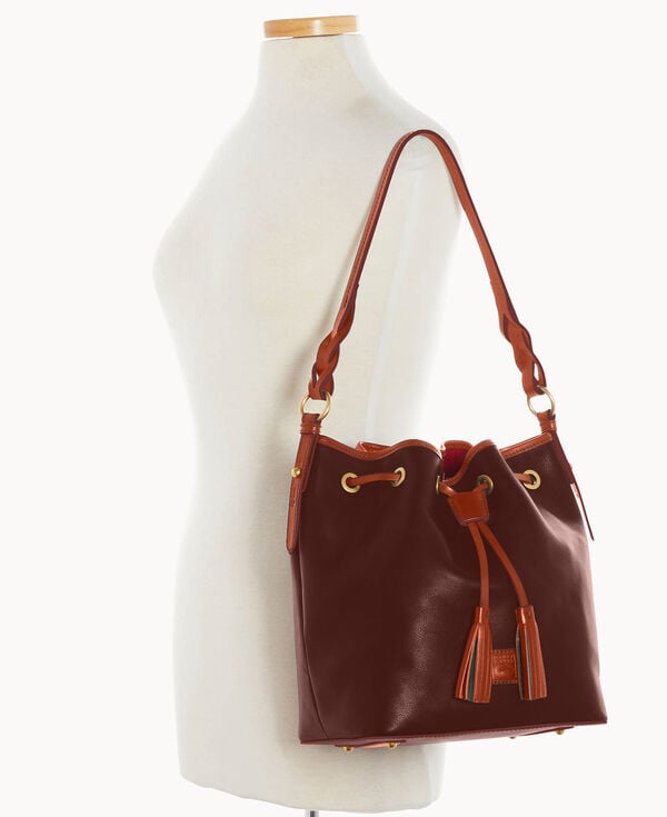 Dooney & Bourke Florentine Tasha Drawstring Chestnut Tan