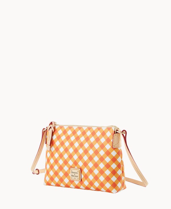 Dooney & Bourke Gingham II Crossbody Pouchette Orange