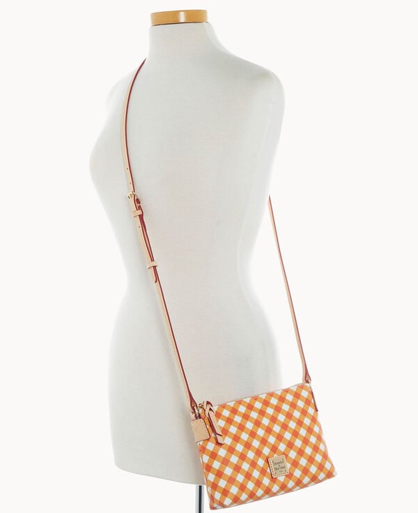 Dooney & Bourke Gingham II Crossbody Pouchette Orange