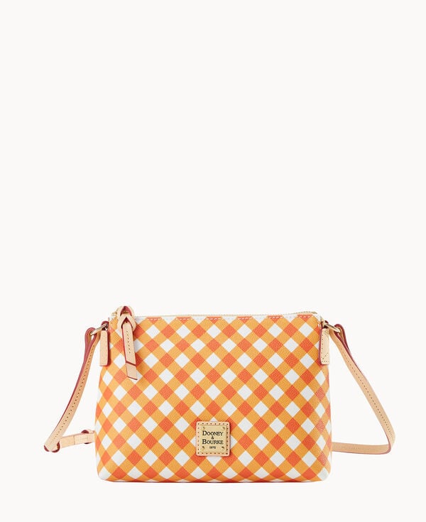 dooney & bourke Gingham II Crossbody Pouchette Orange