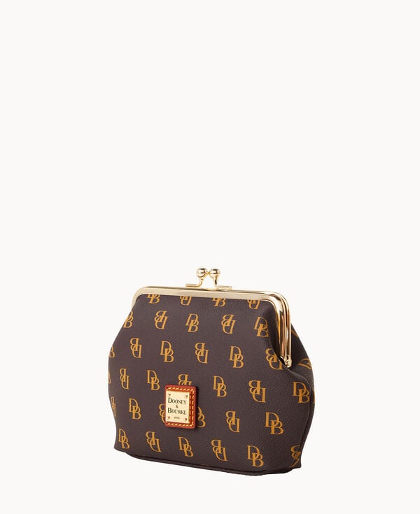 Dooney & Bourke Gretta Large Framed Purse Brown Tmoro