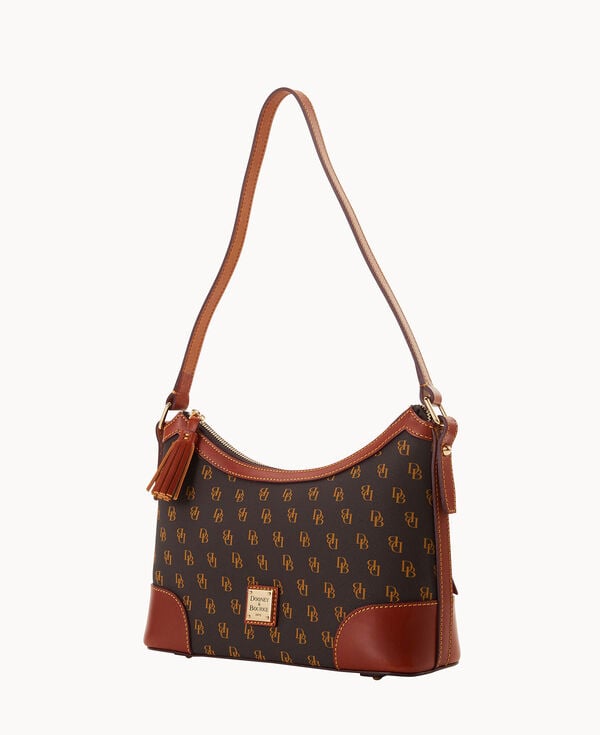 Dooney & Bourke Gretta Large Shoulder Bag Brown Tmoro