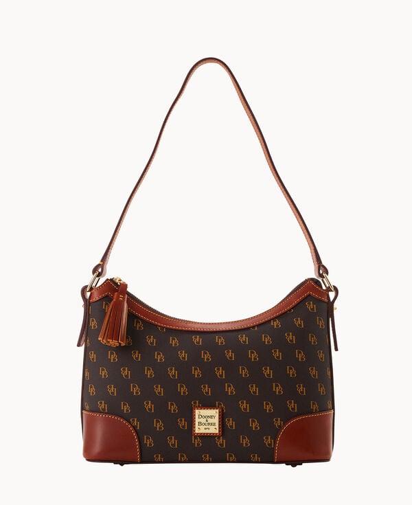 dooney & bourke Gretta Large Shoulder Bag Brown Tmoro