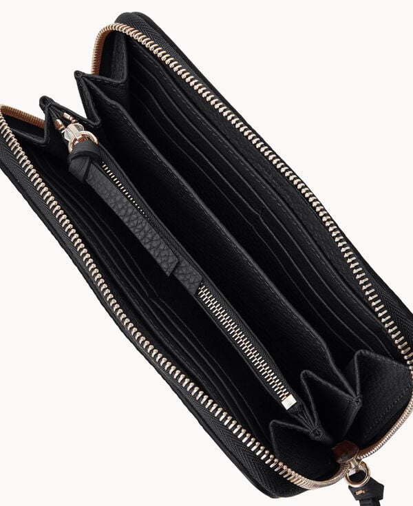 Dooney & Bourke Henrys Medium Zip Around Wristlet Black