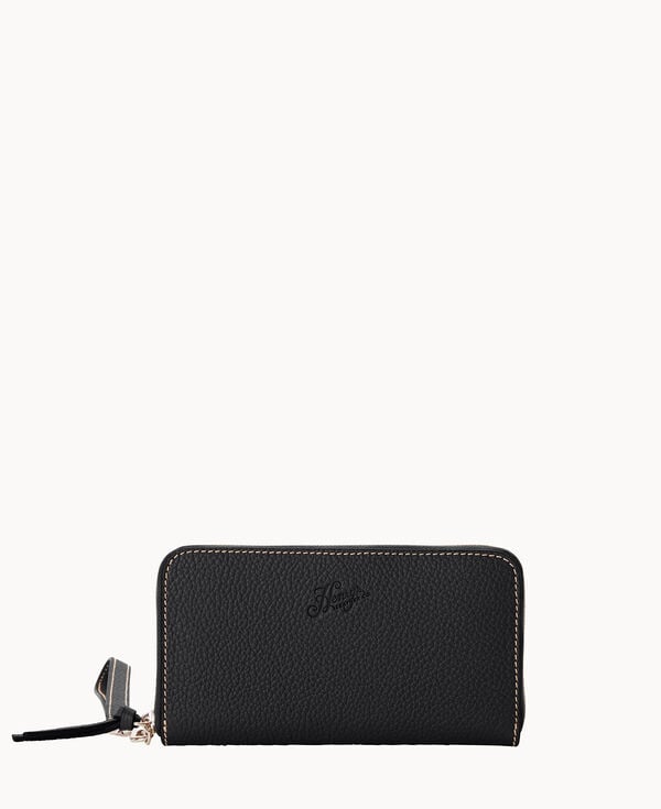 dooney & bourke Henrys Medium Zip Around Wristlet Black
