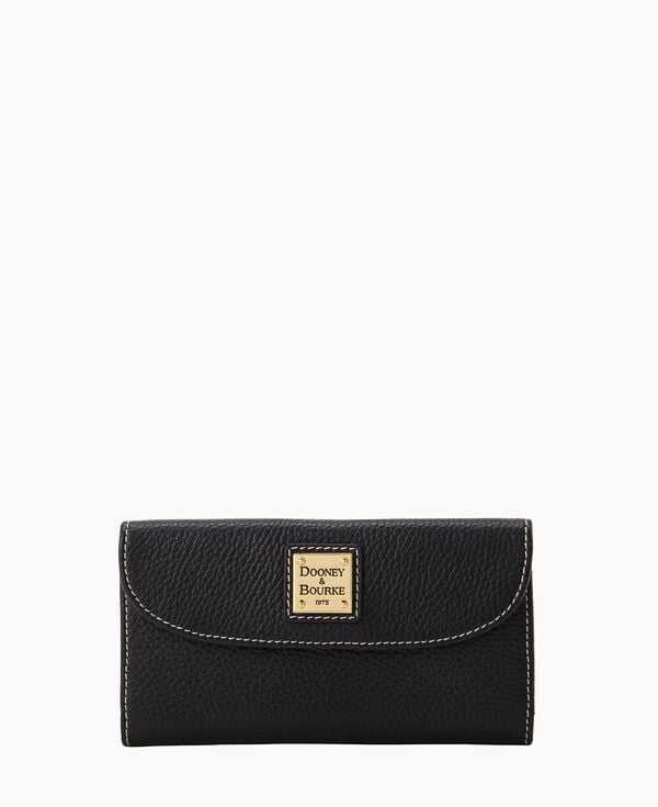 dooney & bourke Lucca Leather Continental Clutch Black