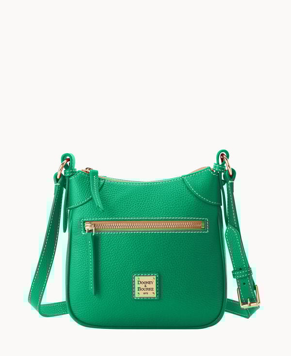 dooney & bourke Lucca Leather Front Zip Crossbody Kelly Green