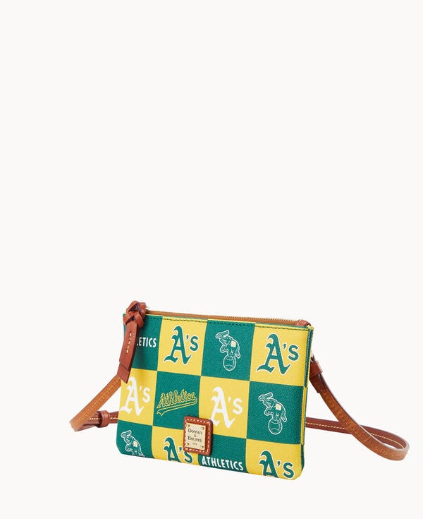 Dooney & Bourke MLB Athletics Top Zip Crossbody Green