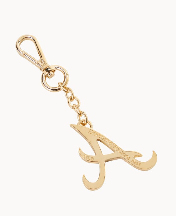 Dooney & Bourke MLB Atlanta Braves Pendant Key Chain Gold
