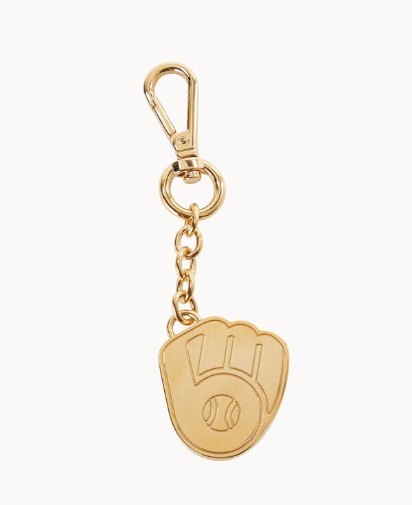 dooney & bourke MLB Milwaukee Brewers Pendant Key Chain Gold