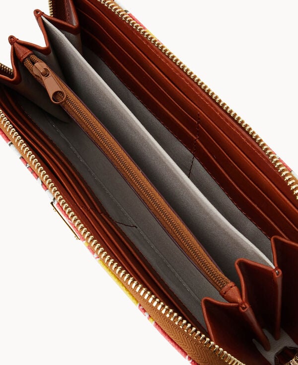 Dooney & Bourke NFL Chiefs Large Zip Around Wristlet Red