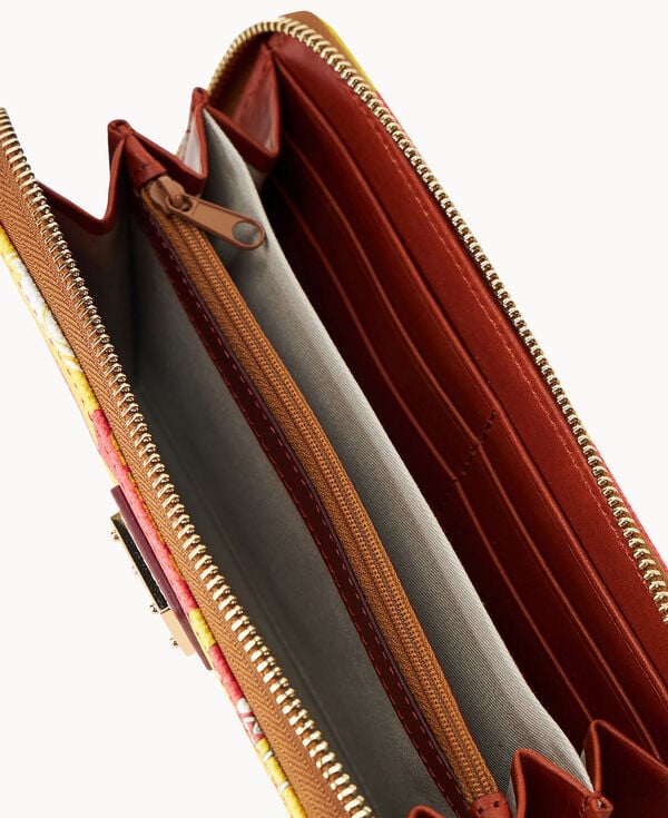 Dooney & Bourke NFL Chiefs Large Zip Around Wristlet Red