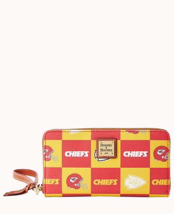 dooney & bourke NFL Chiefs Large Zip Around Wristlet Red