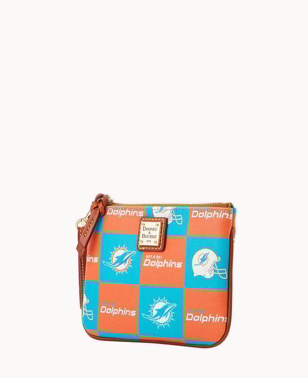 Dooney & Bourke NFL Dolphins Stadium Wristlet Spearmint