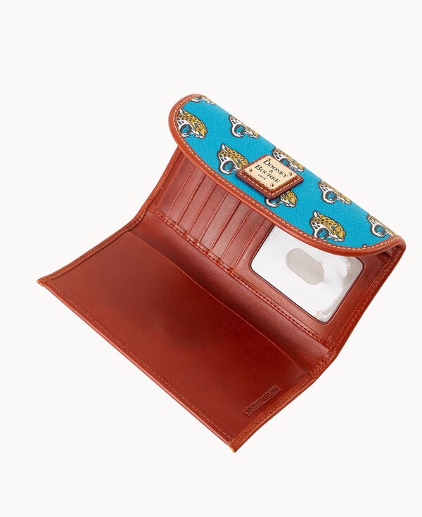 Dooney & Bourke NFL Jaguars Continental Clutch Turquoise