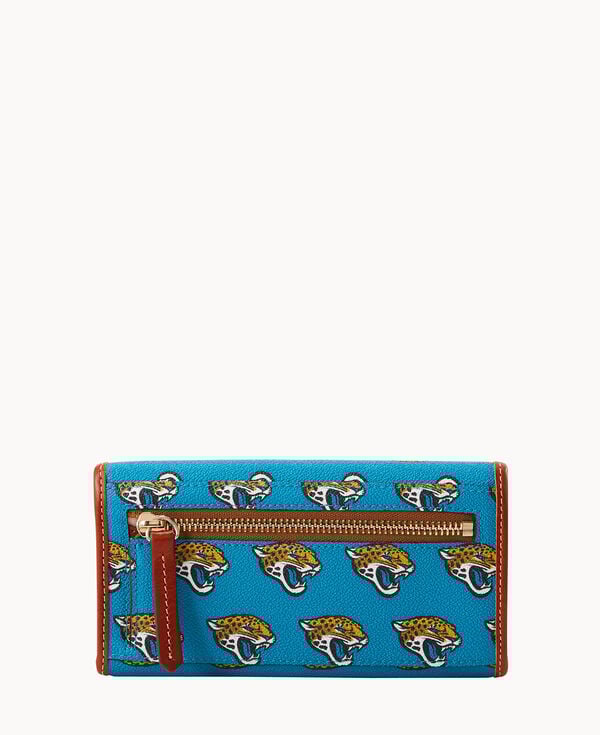 Dooney & Bourke NFL Jaguars Continental Clutch Turquoise