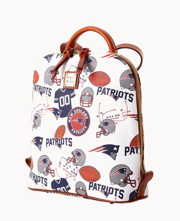 Dooney & Bourke NFL Patriots Zip Pod Backpack White Multi