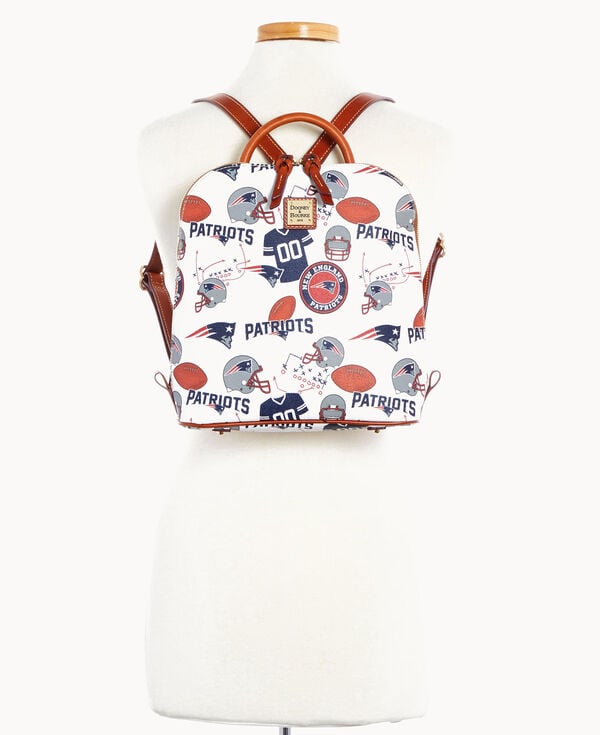 Dooney & Bourke NFL Patriots Zip Pod Backpack White Multi