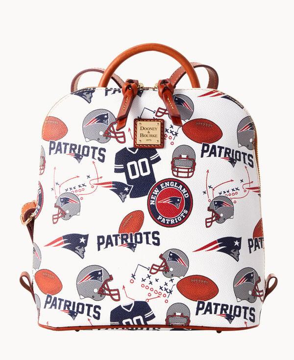 dooney & bourke NFL Patriots Zip Pod Backpack White Multi