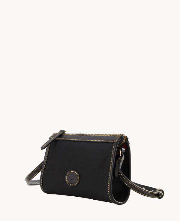 Dooney & Bourke Nylon Small East West Crossbody Black Black