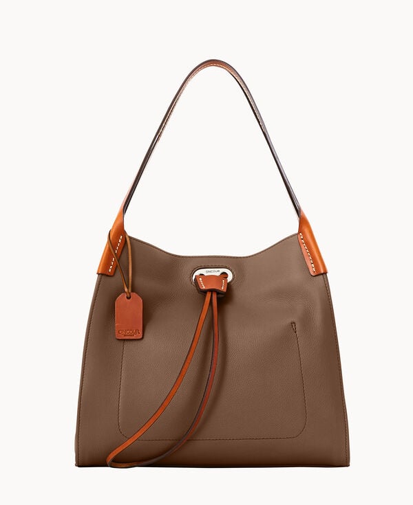 dooney & bourke Oncour Twist Small Full Up Two Dark Taupe