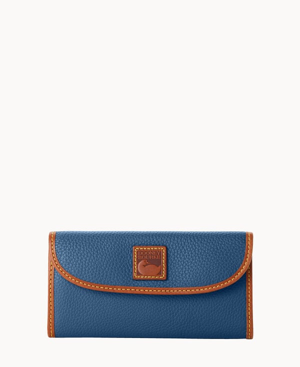 dooney & bourke Pebble Grain Continental Clutch Jeans