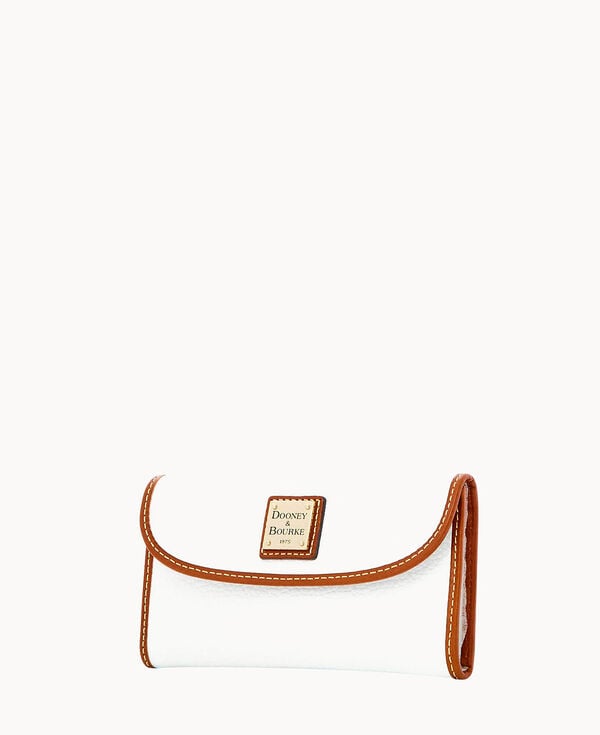 Dooney & Bourke Pebble Grain Continental Clutch White