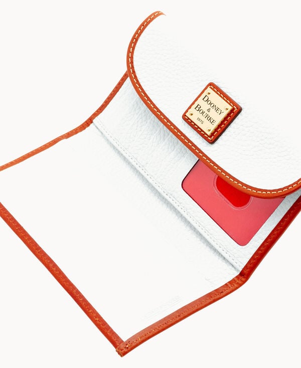 Dooney & Bourke Pebble Grain Continental Clutch White