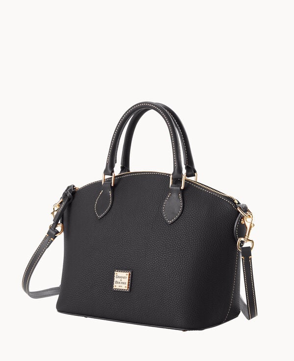 Dooney & Bourke Pebble Grain Geena Satchel Black Black