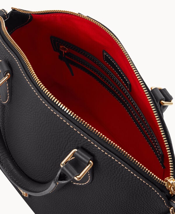 Dooney & Bourke Pebble Grain Geena Satchel Black Black