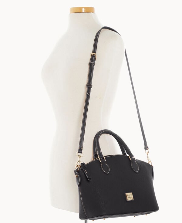 Dooney & Bourke Pebble Grain Geena Satchel Black Black