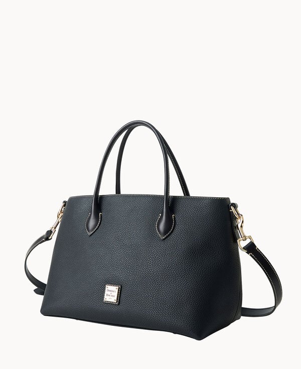 Dooney & Bourke Pebble Grain Large Handle Tote Black Black