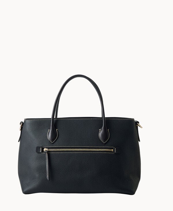 Dooney & Bourke Pebble Grain Large Handle Tote Black Black