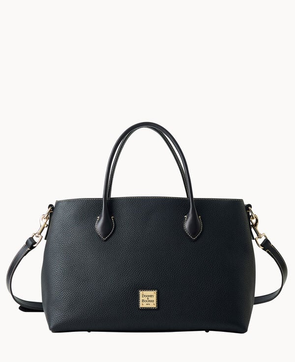 dooney & bourke Pebble Grain Large Handle Tote Black Black