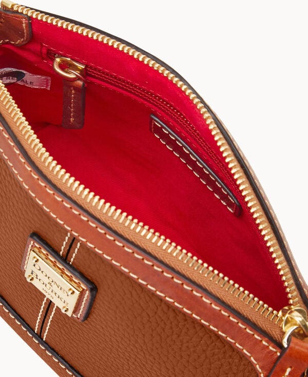 Dooney & Bourke Pebble Grain Mini Domed Crossbody Caramel