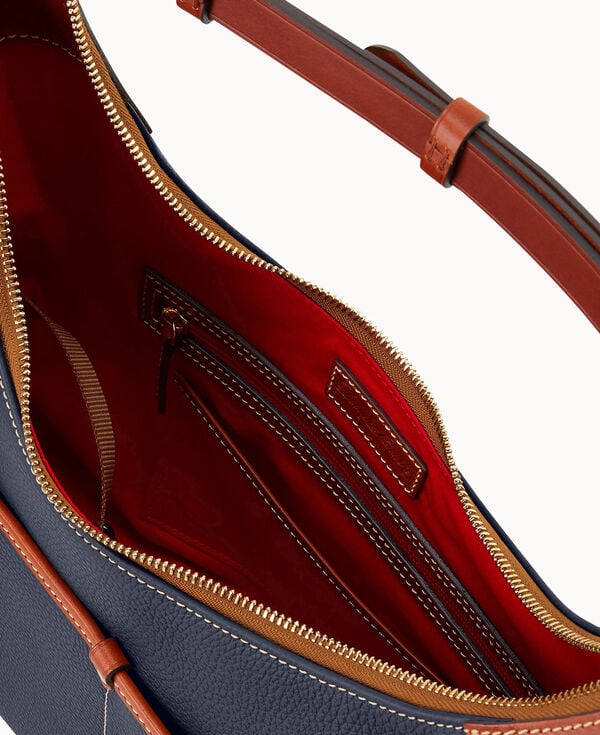 Dooney & Bourke Pebble Grain Rebecca Hobo Midnight Blue