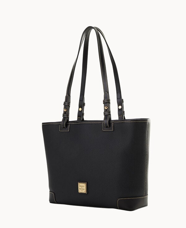 Dooney & Bourke Pebble Grain Small Leisure Shopper Black Black