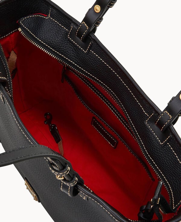 Dooney & Bourke Pebble Grain Small Leisure Shopper Black Black