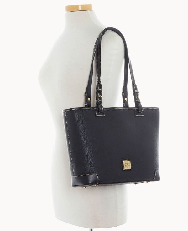 Dooney & Bourke Pebble Grain Small Leisure Shopper Black Black