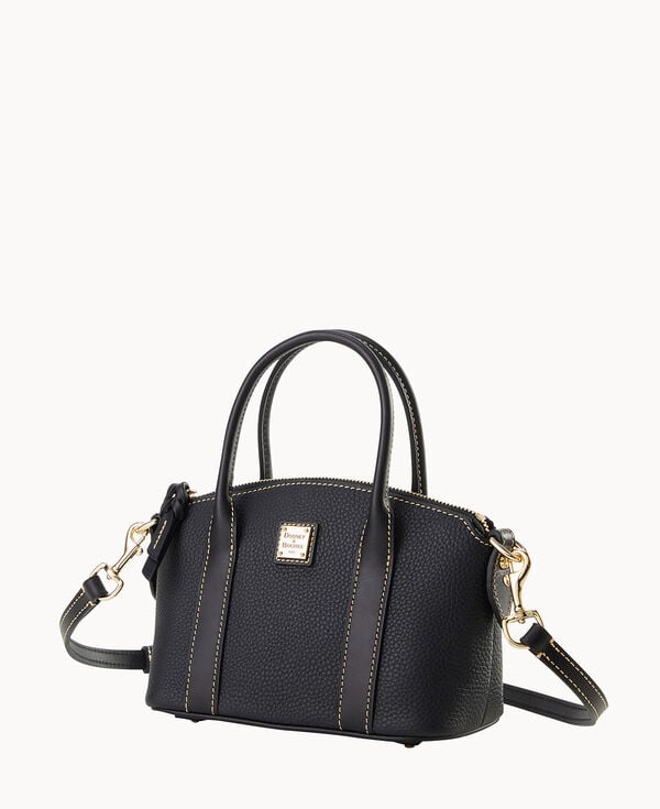 Dooney & Bourke Pebble Grain Small Madeline Satchel Black Black