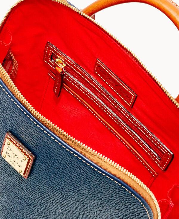 Dooney & Bourke Pebble Grain Zip Pod Backpack Midnight Blue
