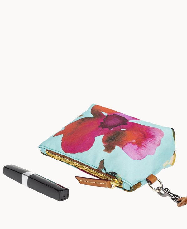 Dooney & Bourke Roberta Pieri Flower Classic Robertina Cosmetic Case Light Blue